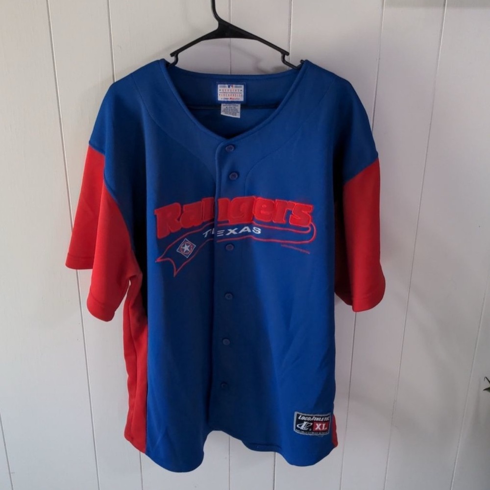 Logo Athletic Texas Rangers Jersey MLB Men's XL